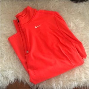 Nike Dri Fit 1/4 zip long sleeved